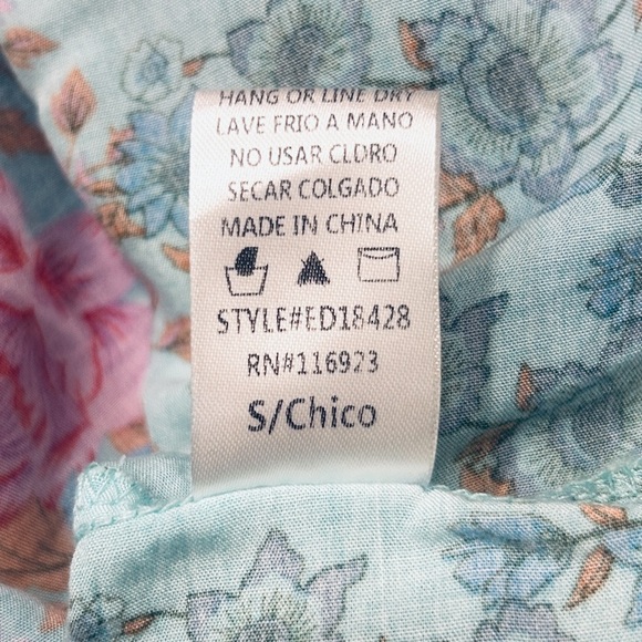 Easel Boho Style Floral Print Oversized Balloon Sleeve Midi Dress Size Small - Picture 8 of 11